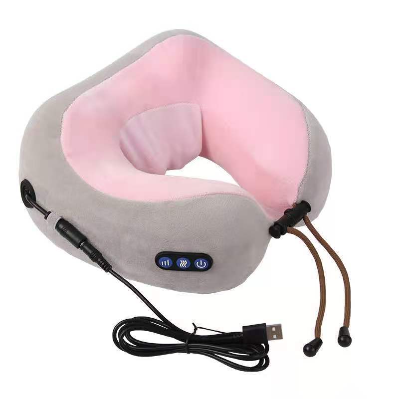 U-Shaped Electric Neck Massager – Portable Cervical, Shoulder & Back Massage Pillow for Relaxation