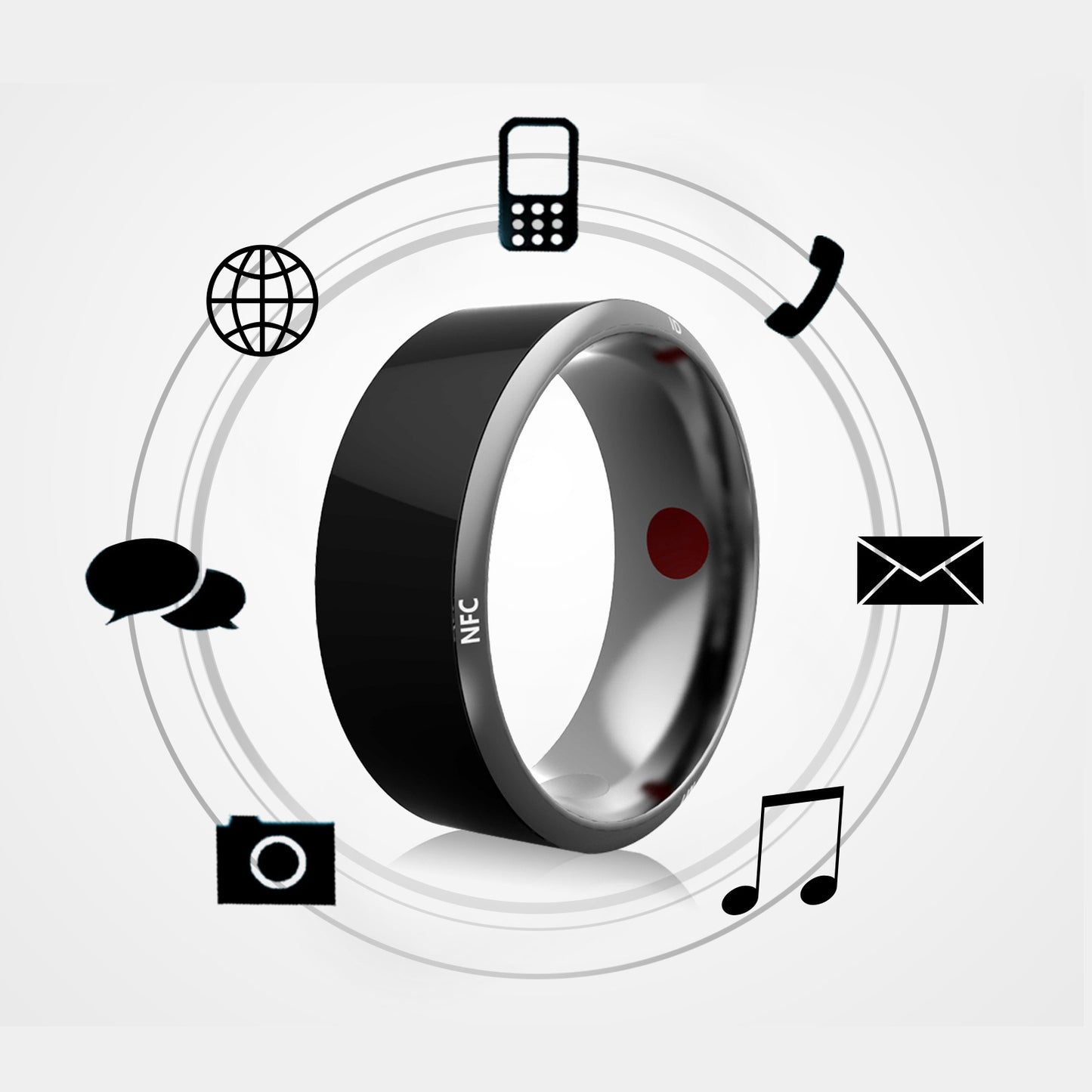 Smart NFC Ring – Stylish, Multi-Function Wearable for Convenience &amp; Privacy