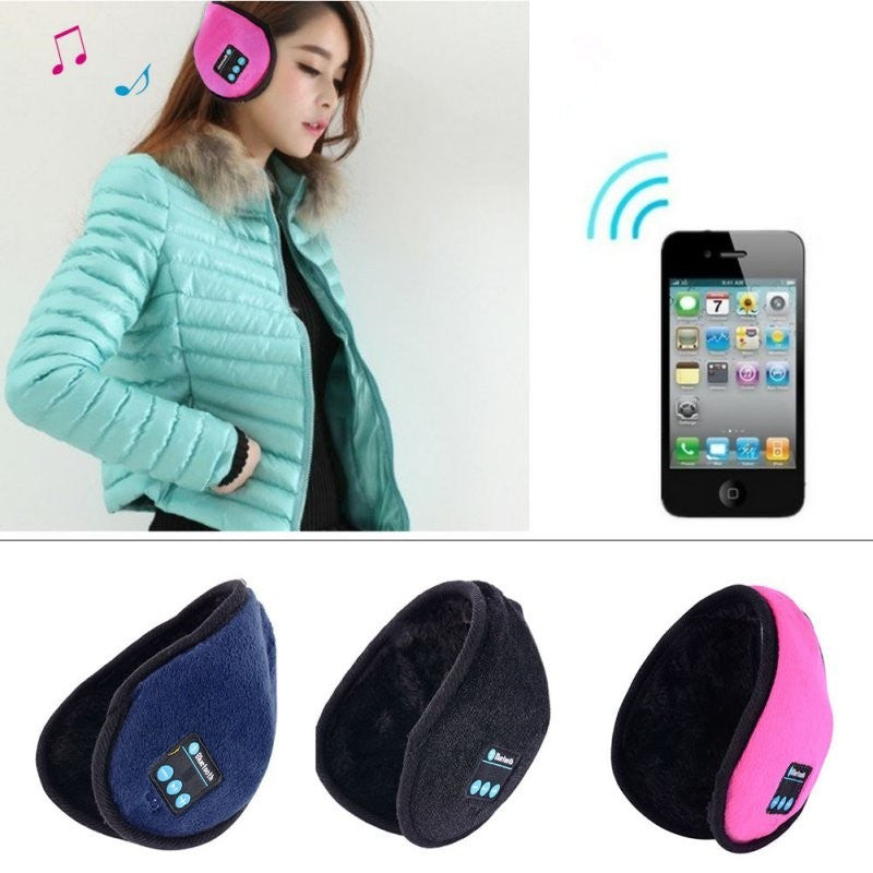 Bluetooth Headset Earmuffs – Warm Winter Ear Protection with Built-in Mic & Rechargeable Battery