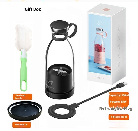 350ML Portable Electric Juicer Blender – USB Rechargeable, Multi-Function Smoothie & Mixer Cup for Home & Travel