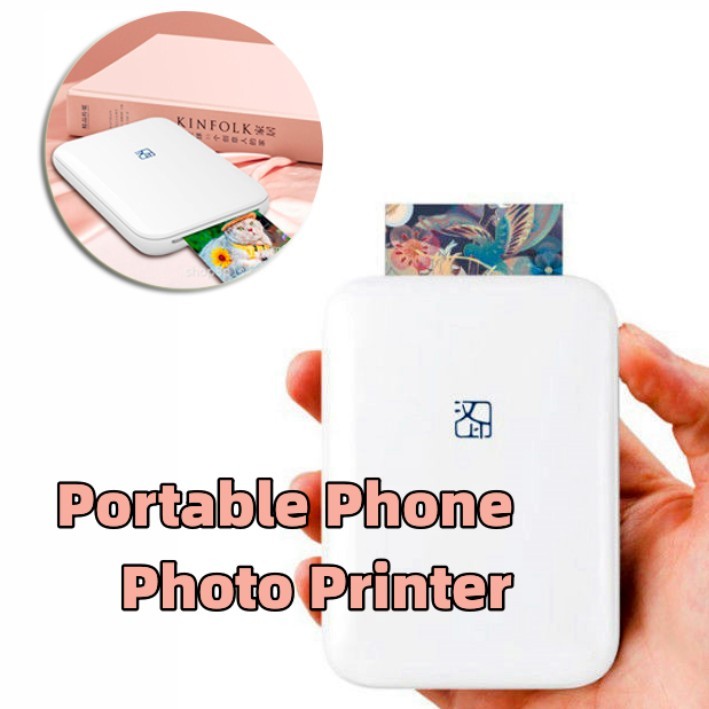 Portable Wireless Color Photo Printer – USB & Bluetooth Thermal Sublimation Printer