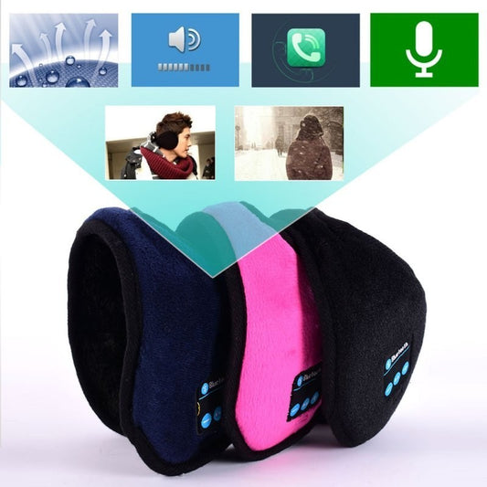 Bluetooth Headset Earmuffs – Warm Winter Ear Protection with Built-in Mic & Rechargeable Battery