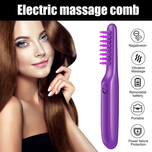 Electric Detangling Hair Brush with Scalp Massage – Tangle-Free, Smooth & Healthy Hair